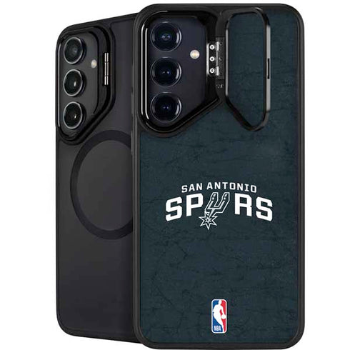 NBA San Antonio Spurs Distressed Galaxy S24 Kickstand Case